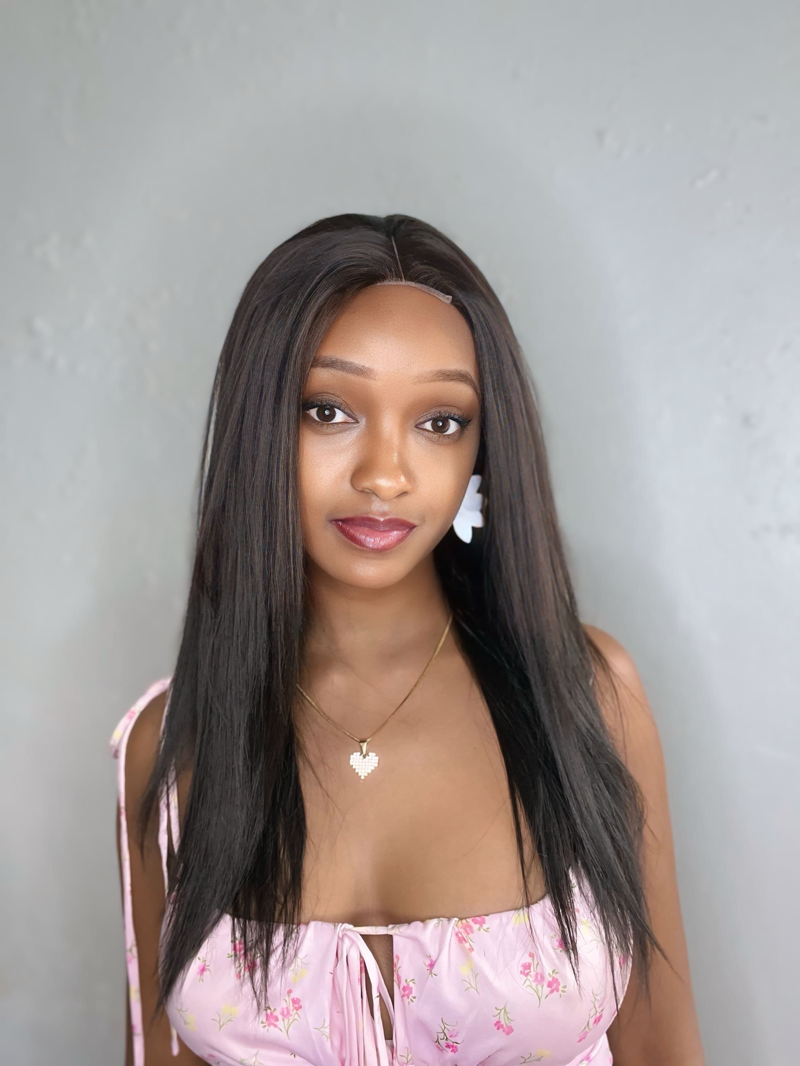 Sleek soirée wig